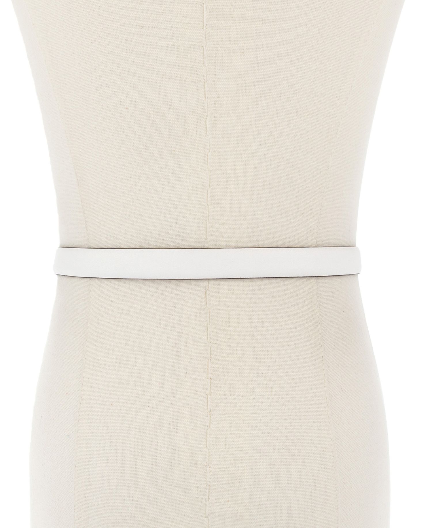 Michael Kors Bubble Plaque Leather Belt