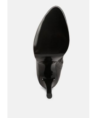 confetti stretch pu high heel Over the knee boots