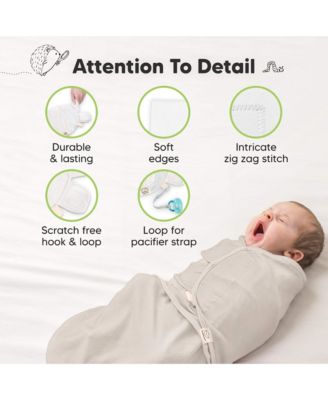 3pk Soothe Baby Swaddle, Organic Baby Swaddle Sleep Sacks, Newborn, Infant Swaddle Sack