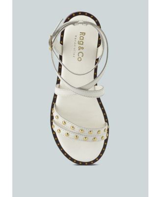 CORRIANE Womens Studs Embellishment Strappy Sandals