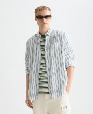 Men's Striped Regular-Fit Shirt