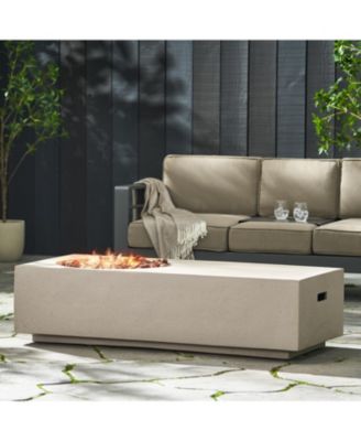 RECTANGLE 14.75" MGO FIRE PIT - 50 000 BTU