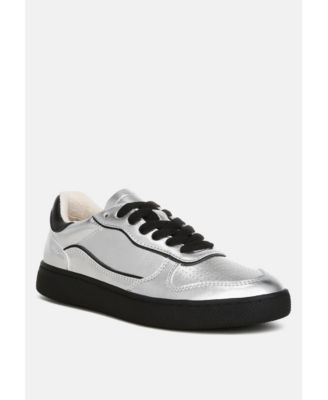 Womens Kyniska Faux Leather Everyday Sneakers