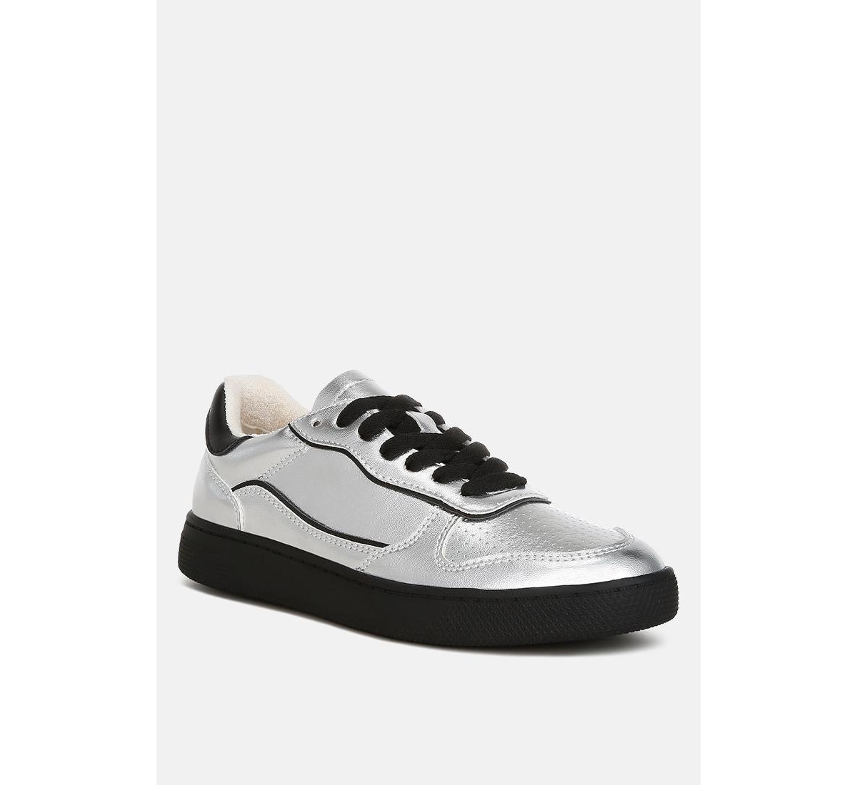 Kyniska Metallic Faux Leather Everyday Sneakers