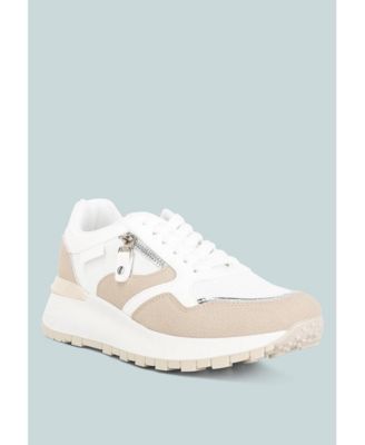 Womens Juliette Chain Detailing Lace Up Sneakers