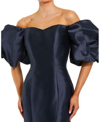 Women's Sweetheart Off The Shoulder Puff Sleeve Gown