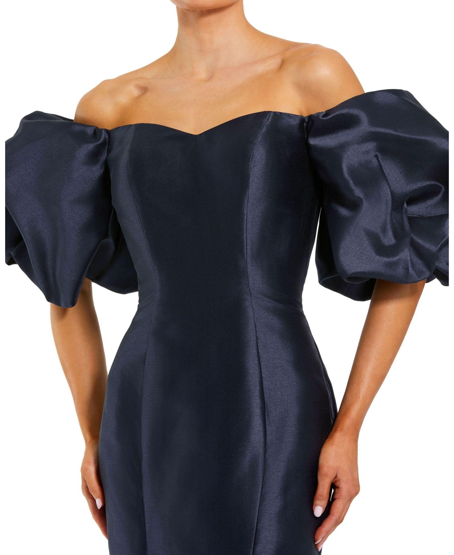 Women's Sweetheart Off The Shoulder Puff Sleeve Gown
