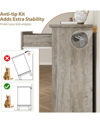 7 Dresser for Bedroom, 54 in Wide Drawer Dresser with Storage Freestanding, Wooden Closet Storage Chest for Living Room, Bedroom, Entryway