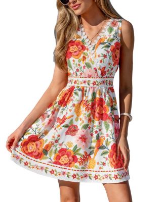 Women's Gaia Floral Mini Beach Dress