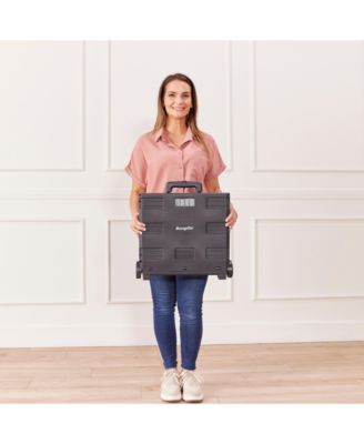 Universal Rolling Cart and Canvas Organizer - Blue/Grey