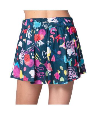 Women's High Waist Love You Active Mini Length Tennis Skirt