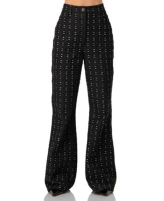 Women's Textured Wide-Leg Jeans