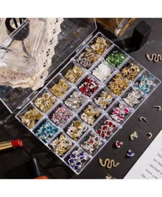 24-Compartment Clear Organizer for Jewelry and Small Supplies