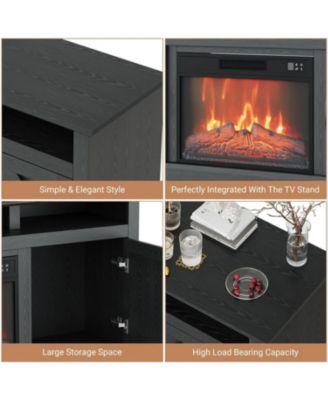 67" Recessed Electric Fireplace - 1500W WiFi Heater, 12 Flame Colors, Wall Mounted & Remote Control