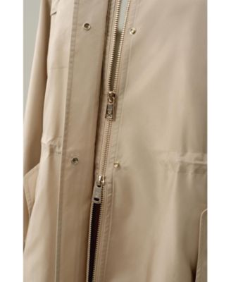 Women's Silk Taffeta Water-Repellent Urban Coat