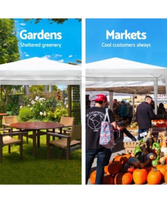 10x20 Ft Outdoor Wedding Party Canopy Tent with 6 Removable Sidewalls Ropes and Stakes for Events Gatherings