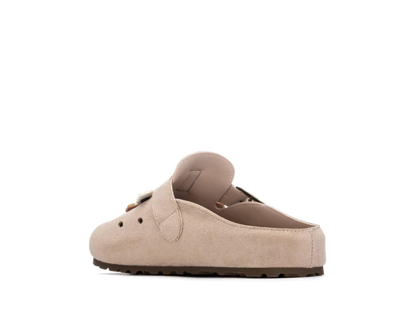 Женские сабо XTI Suede Clogs With Teddy Bear Charms, цвет: Бежевый — фото 3