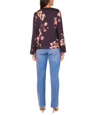 Women's V-Neck Long-Sleeve Top