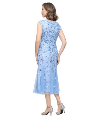 Petite Embroidered Midi Dress