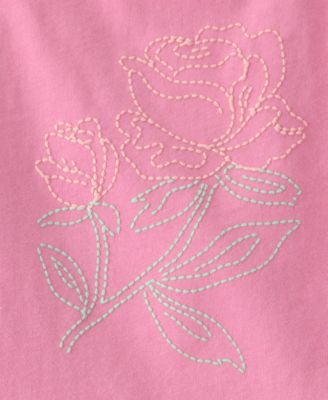 Girls' Toddler 2T-5T Floral Short-Sleeve Top and Skort, 2-Piece Set