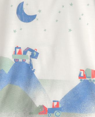 Boys' Toddler 2T-5T Construction Loose-Fit Top and Pants, 2-Piece Pajama Set