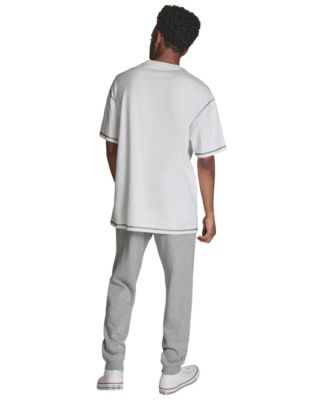 Men's Contrast Stitching Oversized T-Shirt