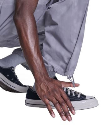 Men's Box Pattern Wide Leg Cargo Pants