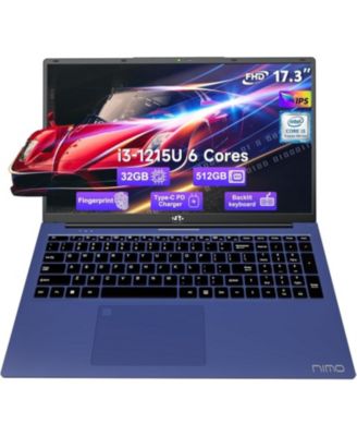 17.3" IPS FHD-Laptop Intel 6 Cores i3-1215U 32GB RAM 512GB SSD 4.4GHz