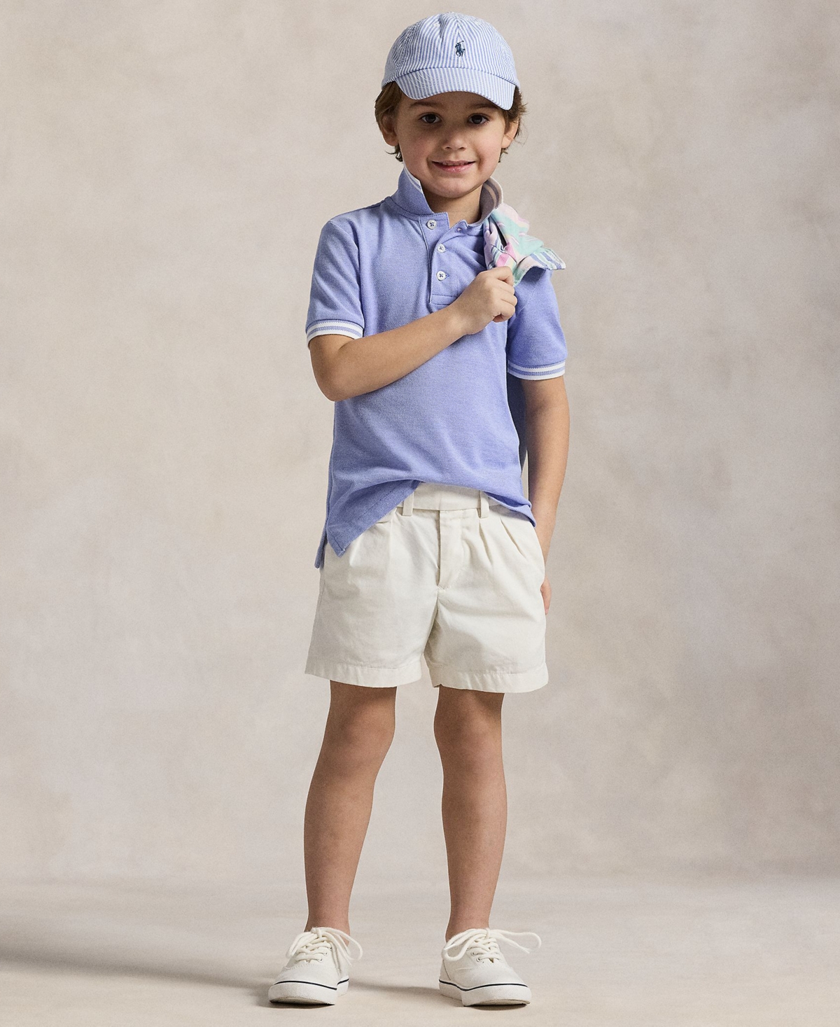 Polo Ralph Lauren Toddler and Little Boys Oxford Mesh Shirt