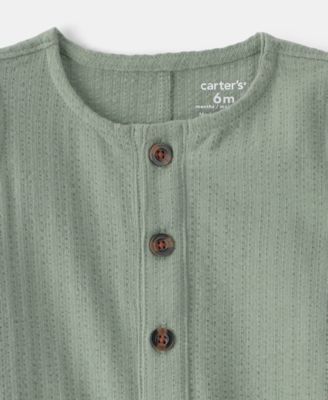 Baby Boys' Solid Sleeveless Romper