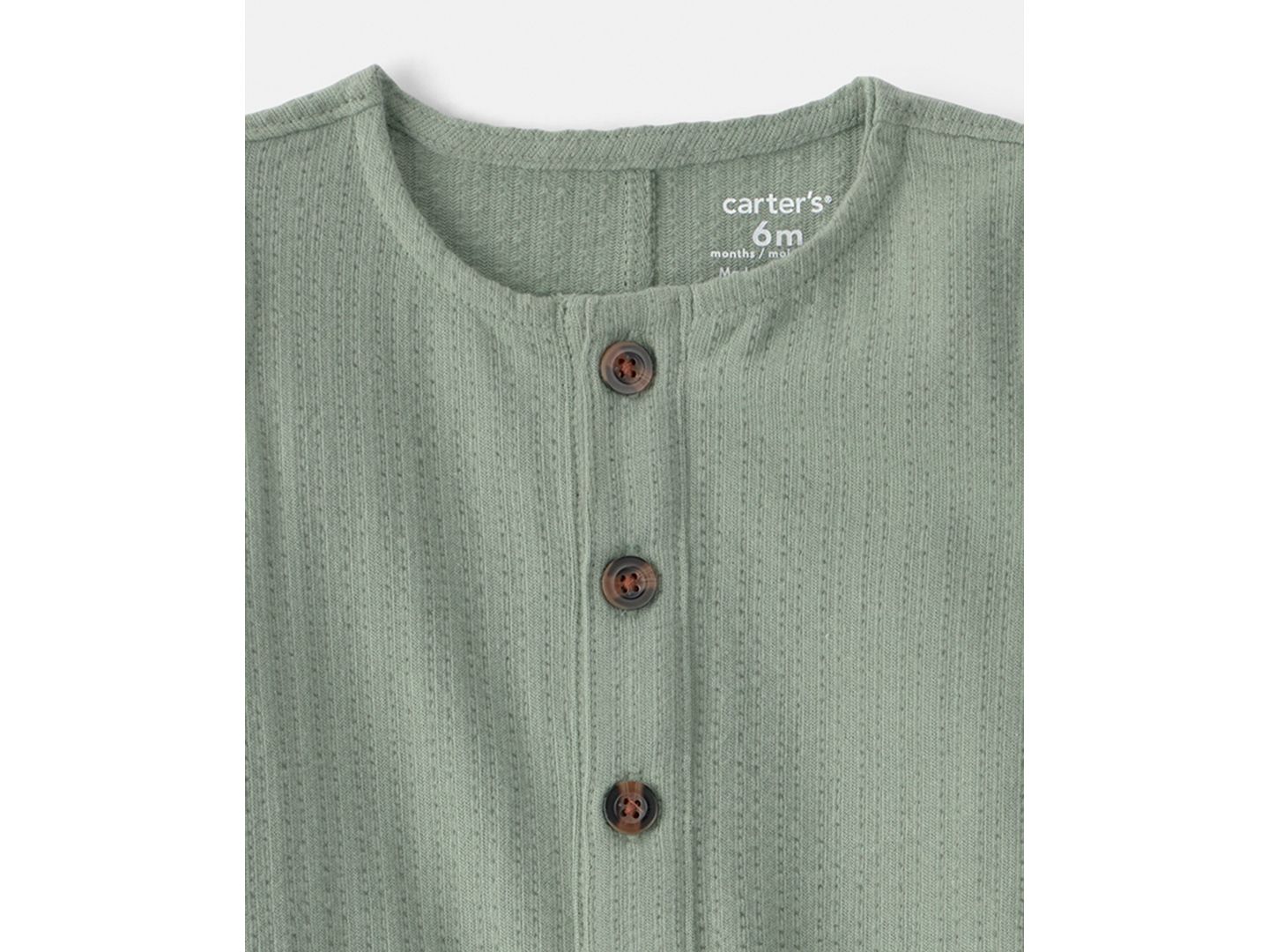 Комбинезон Carter's Solid Sleeveless Romper для мальчиков-малышей, цвет: Зелёный — фото 2