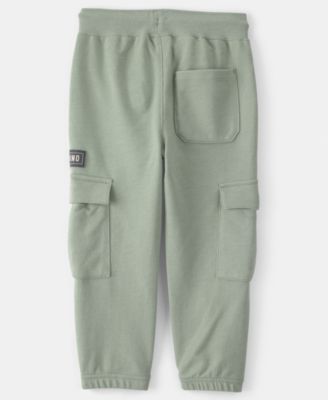 Boys' Toddler 2T-5T 'Camp Dino' French Terry Cargo Jogger Pants