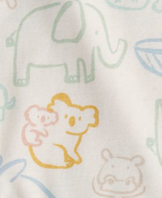 Baby Boys' Animals Multipack Bodysuits, 5-Pack