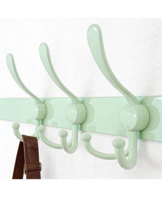Heavy Duty 38" Coat Rack with 10 Tri-hooks for Mudroom, Entryway