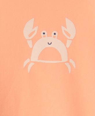 Baby Boys' Long-Sleeve Rashguard Swimsuit, 2-Piece Set