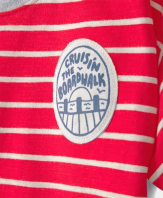 Boys' Toddler 2T-5T Short-Sleeve Striped T-Shirt