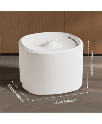 Automatic Pet Water Fountain Cat Bowls, 3000ML/101 oz, White