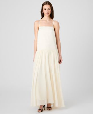 white christmas dresses Shona Joy - La Lune Corded Ruched Maxi Dress - Cream