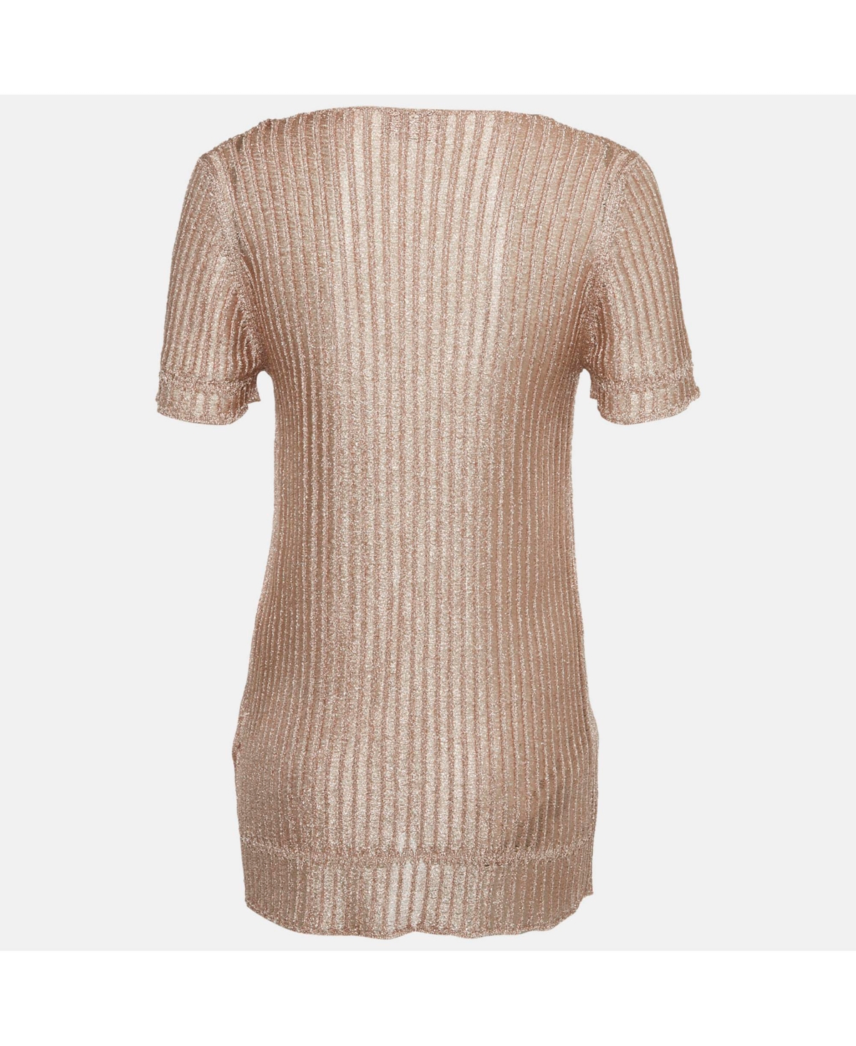 Pre-Owned Missoni Women's Metallic Lurex Knit V-Neck Top