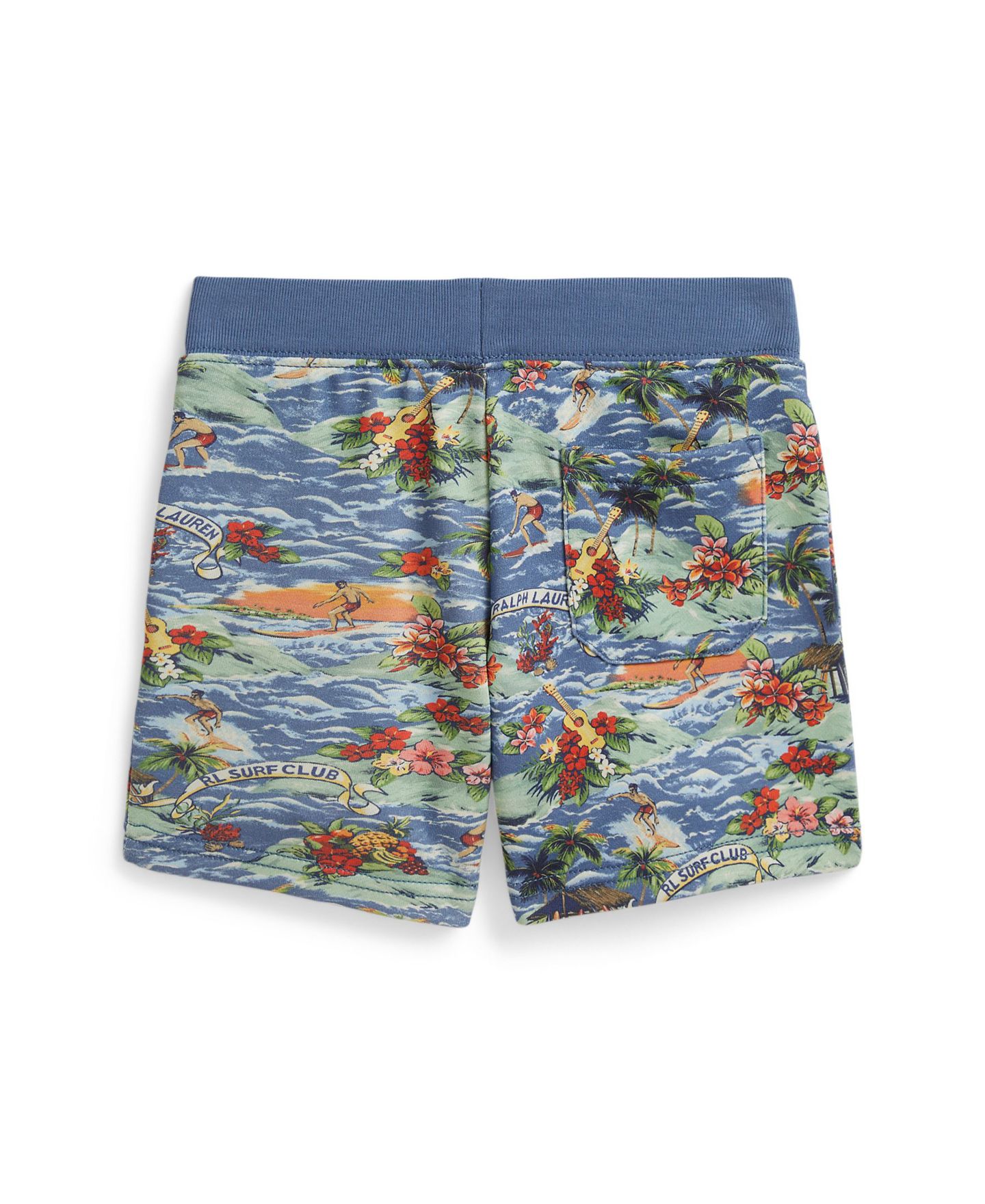 Шорты Polo Ralph Lauren Tropical-Print Drawstring Shorts для мальчиков, цвет: Синий — фото 2