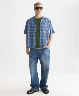 Men's Printed Short-Sleeve Shirt