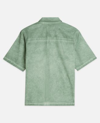 Men's Washed Cotton Short-Sleeve Shirt