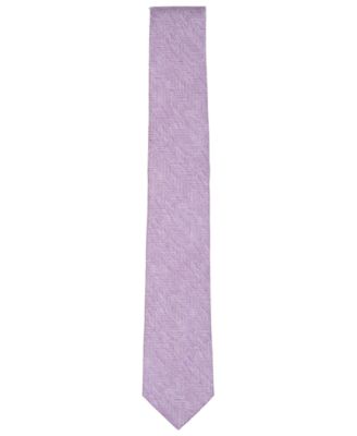 Men's Melange Chevron Solid Tie