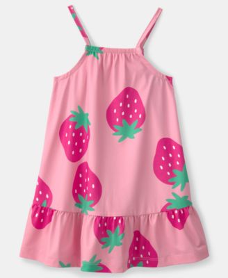 Girls' Toddler 2T-5T Strawberry Swim Dress