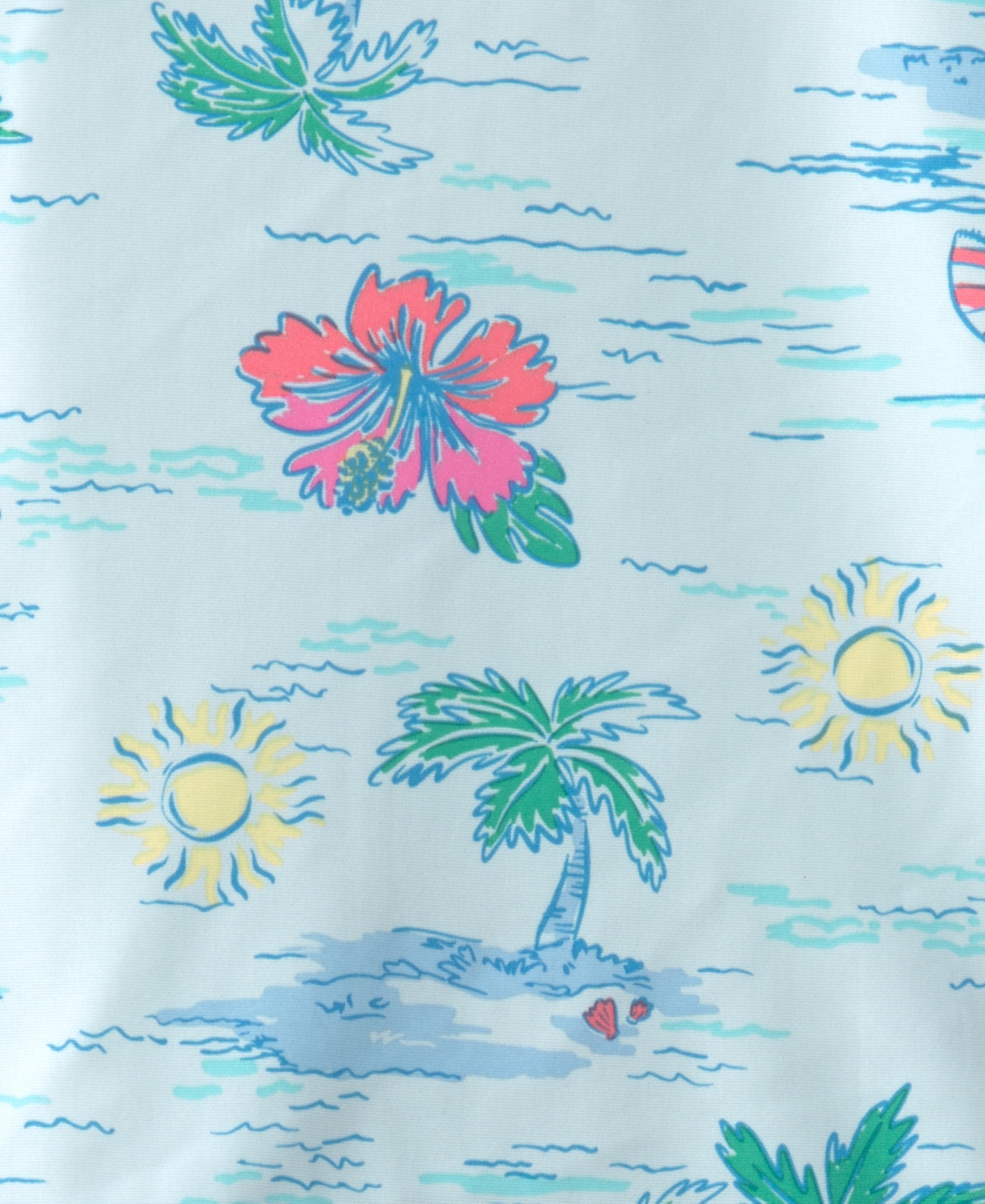 Carter's Girls' Toddler 2T-5T Tropical Beach Rashguard & Swim Bottoms, 2-Piece Set