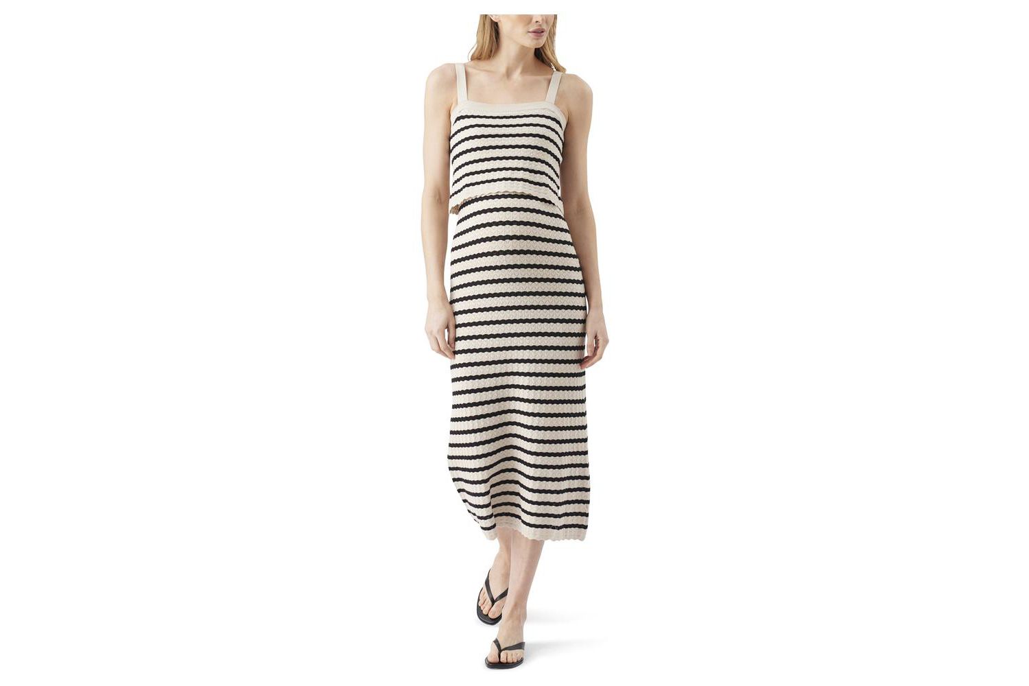 Maternity Ripe Pointelle Knit Nursing Dress