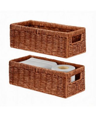 Handmade Paper Rope Baskets with Handles