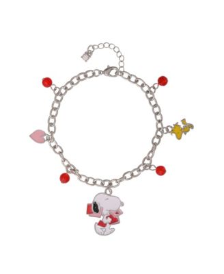 Snoopy Heart Letter Bracelet