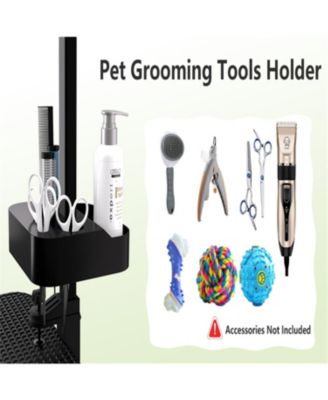  47"  Professional Dog Grooming Table, X-Lift Foldable Adjustable Height with Nooses & Tool Organizer,Blue