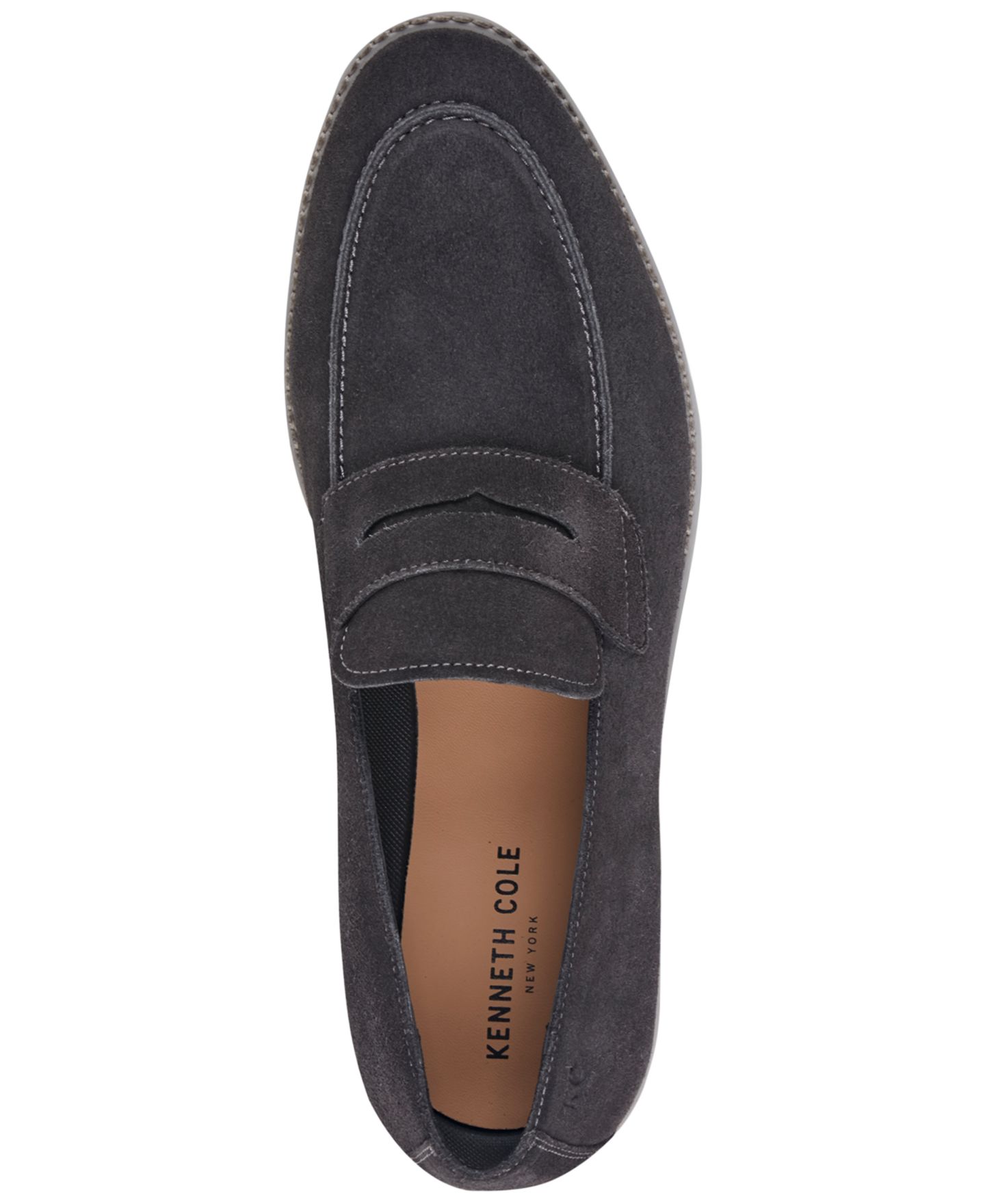 Мужские туфли Kenneth Cole New York Savon Casual Slip-On, цвет: Угольный замшевый — фото 4